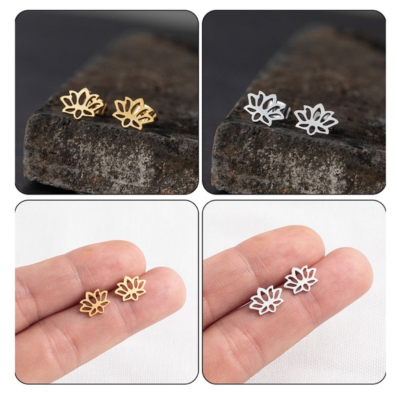 Boutique Jewelry - STAINLESS STEEL ♡ Flor Stud Earrings